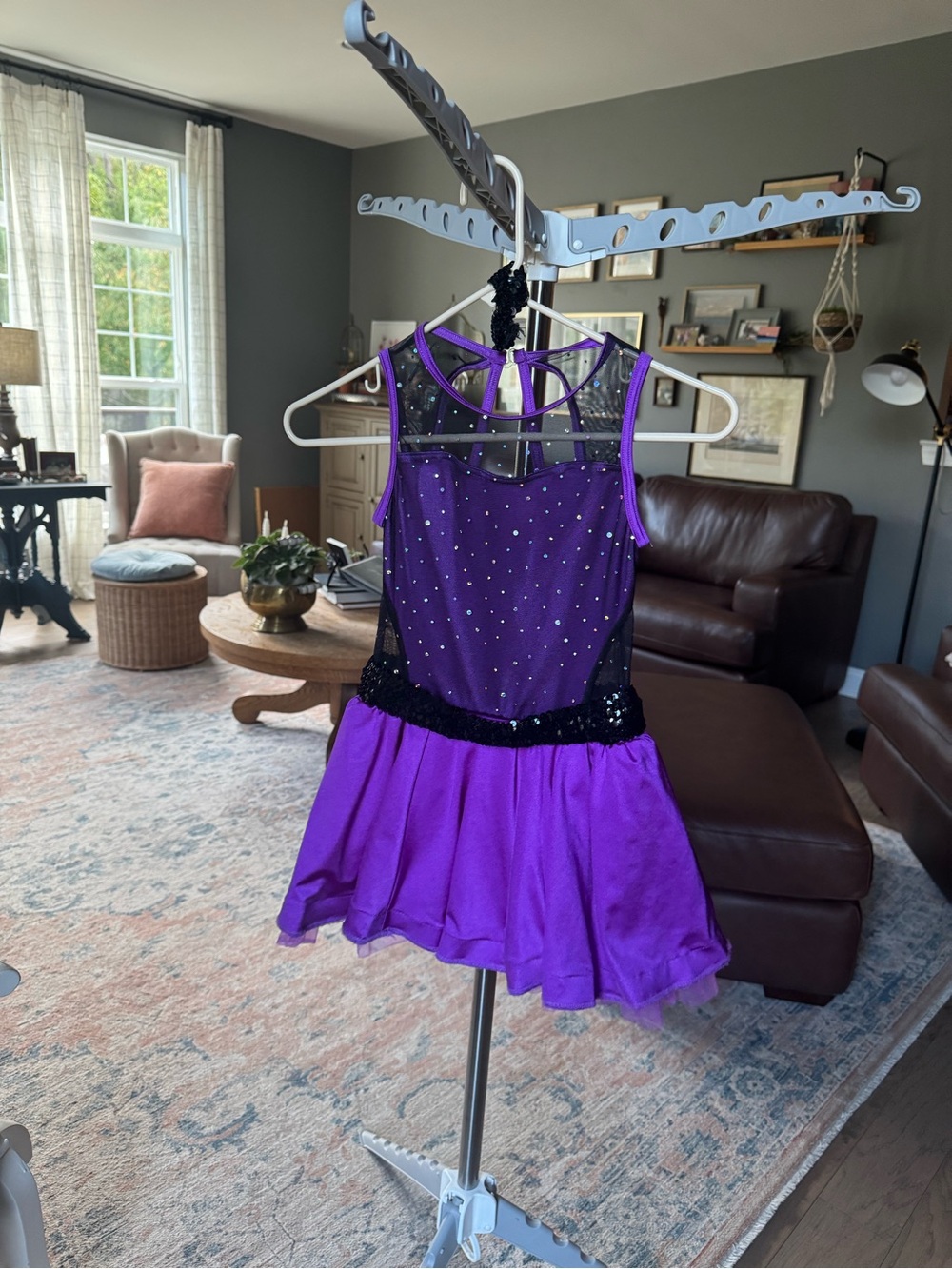 Weissman “Just Dance” Sequin Dress Costume WN 13236 MC Purple